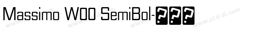 Massimo W00 SemiBol字体转换 Massimo W00 SemiBol字体转换